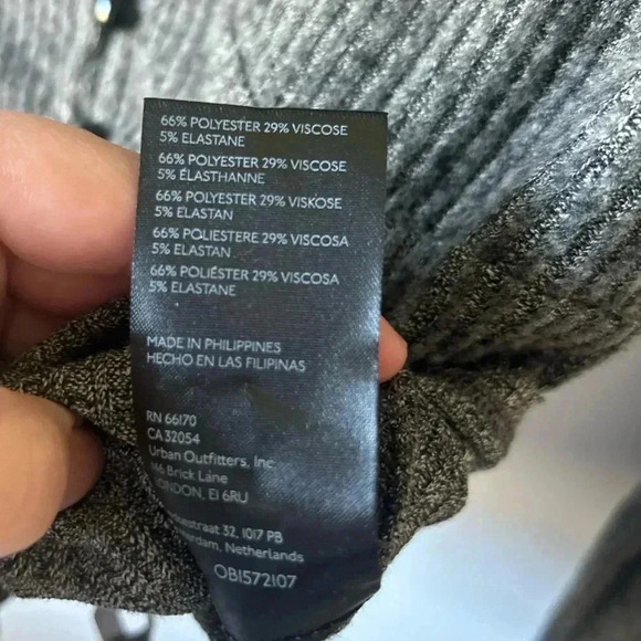 Anthropologie Ribbed Cardigan  Sweater with Lace Insert - Picture 7 of 12